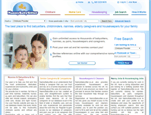 Tablet Screenshot of nannybabysitter.co.uk